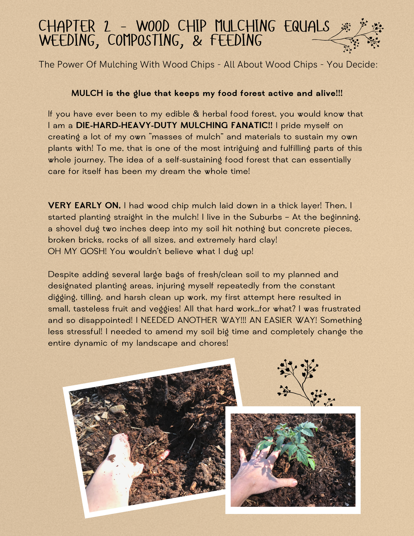 THE HOMEMADE GARDENER EDIBLE & HERBAL FOOD FOREST PDF GUIDE